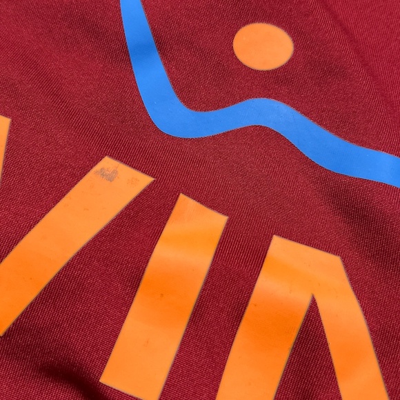 Vintage Y2K Kappa AS Roma Burgundy Red Training Soccer Jersey Mens XS - Picture 5 of 13